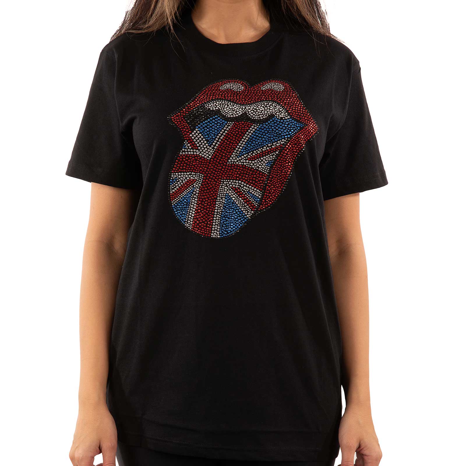 The Rolling Stones - Classic UK Diamante - T-shirt unisexe sous licence officielle