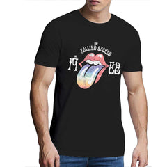 The Rolling Stones Unisex T-Shirt- Sixty Rainbow Tongue '62 - High Build Effect Official Licensed