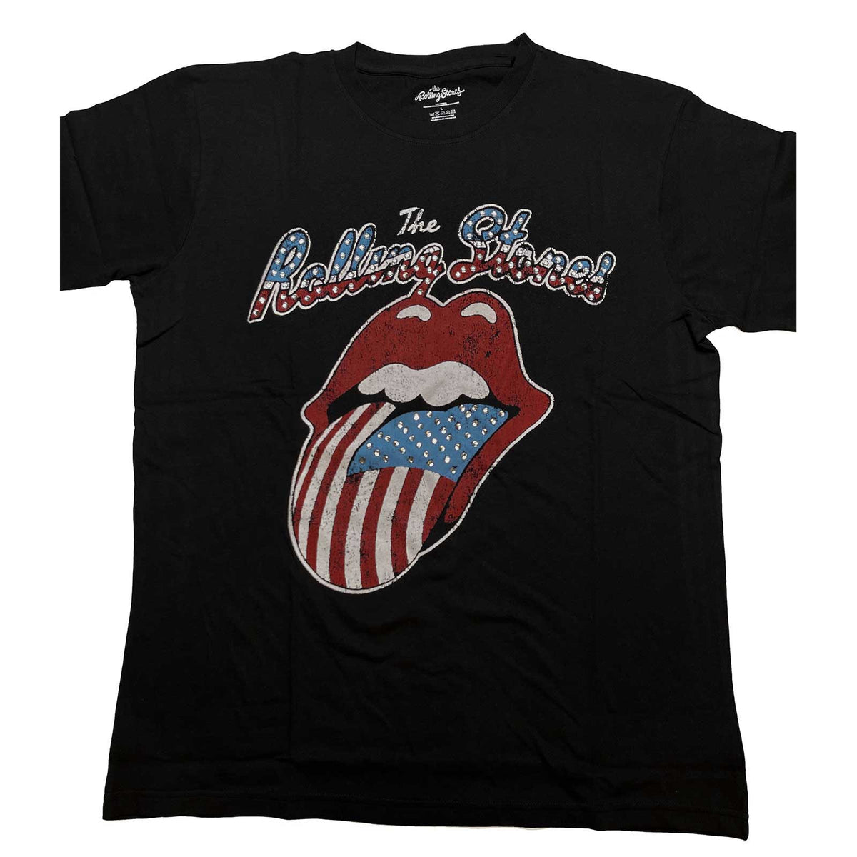 The Rolling Stones – USA Tongue (Diamante) – Offiziell lizenziertes Unisex-T-Shirt