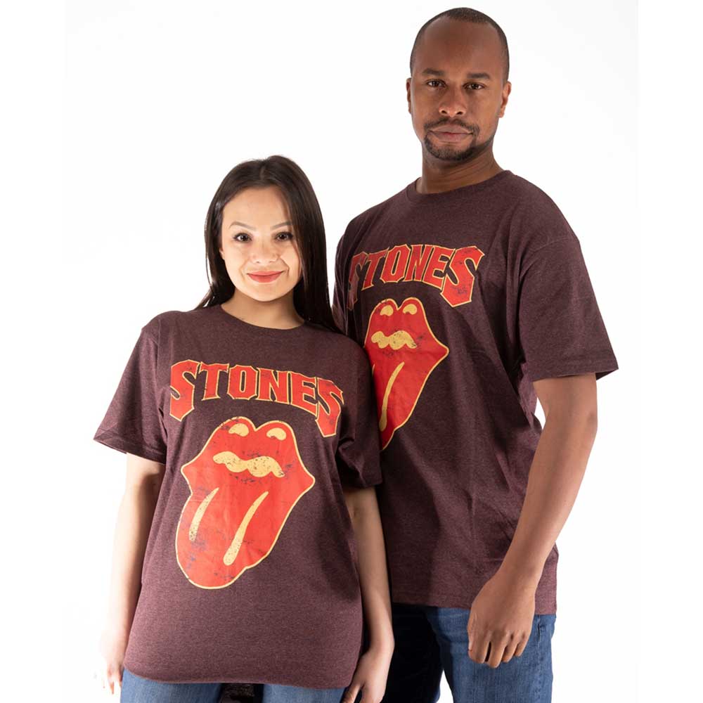 The Rolling Stones - Texte gothique - T-shirt unisexe sous licence officielle