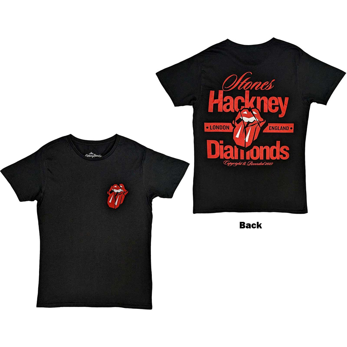 The Rolling Stones Adult T-Shirt - Hackney Diamonds London (Back Print) - Official Licensed Design