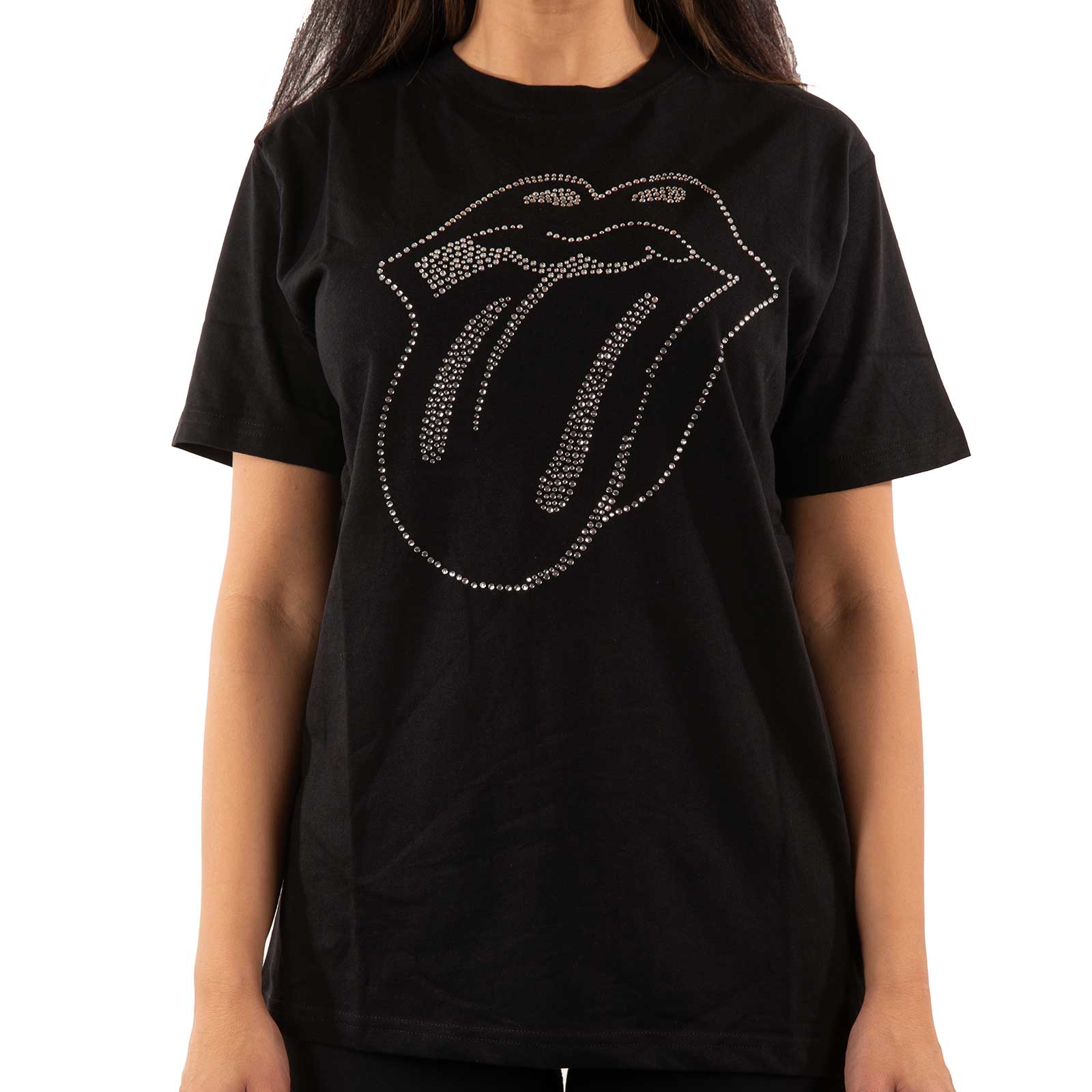 The Rolling Stones - Tongue Diamante - Official Licensed Unisex T-Shirt