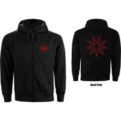 Slipknot Zipped Hoodie - 9 Point Star (Back Print) - Unisex Official Licensed Design