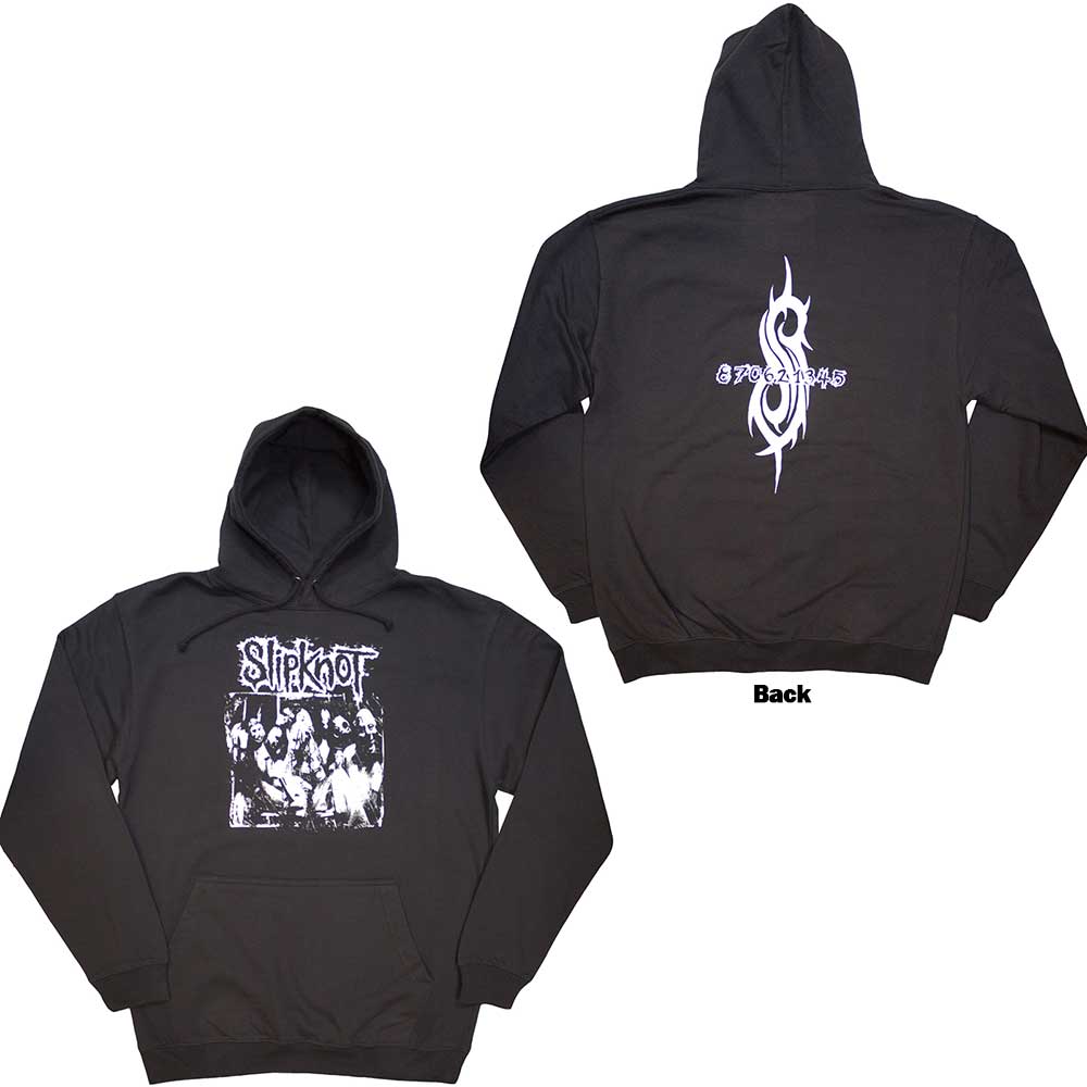 Slipknot Unisex Hoodie - Album Splatter (Back Print)  -  Unisex Official Licensed Design