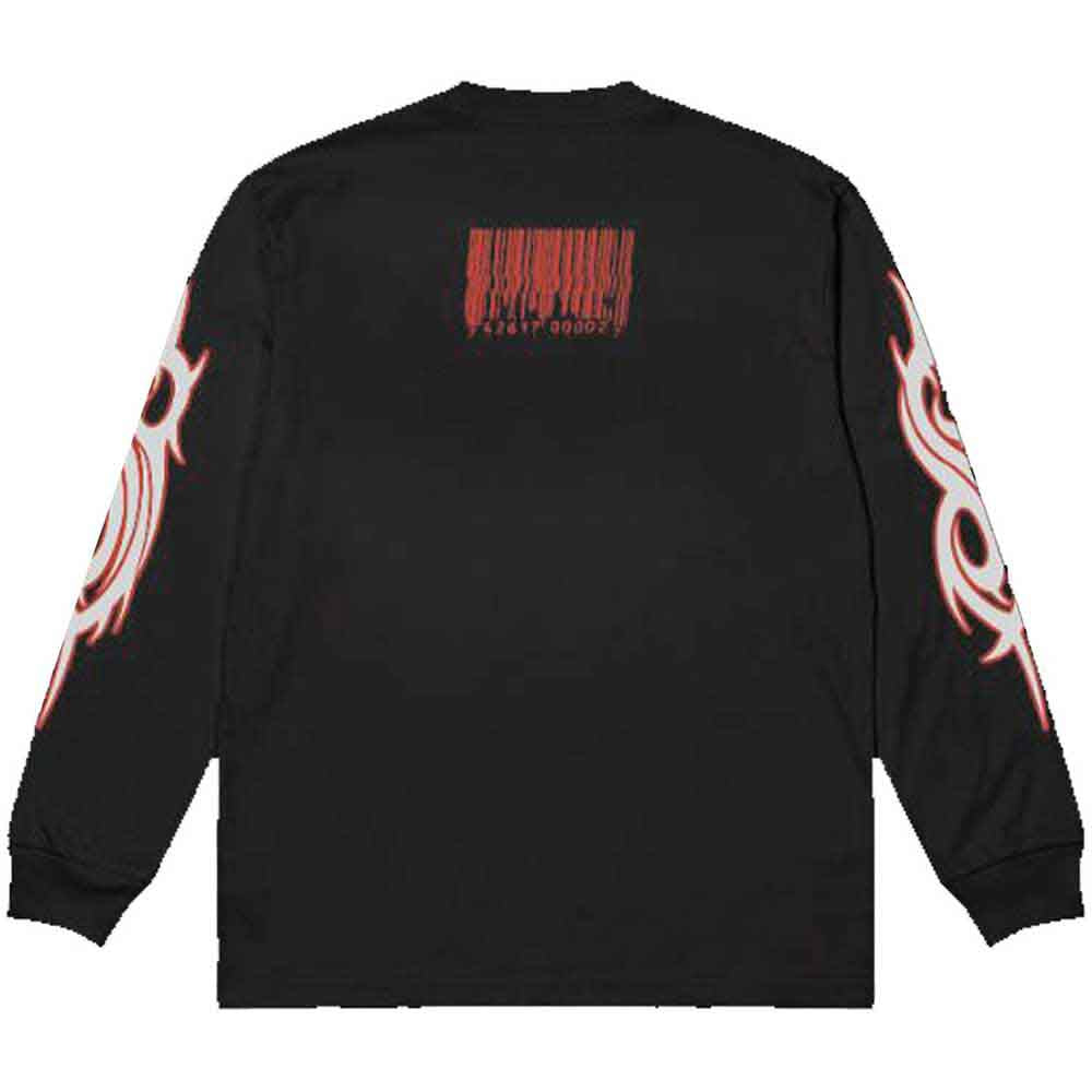 Slipknot Unisex-T-Shirt mit langen Ärmeln – Shrouded Group (Rückendruck) – offizielles Unisex-Lizenzdesign – weltweiter Versand