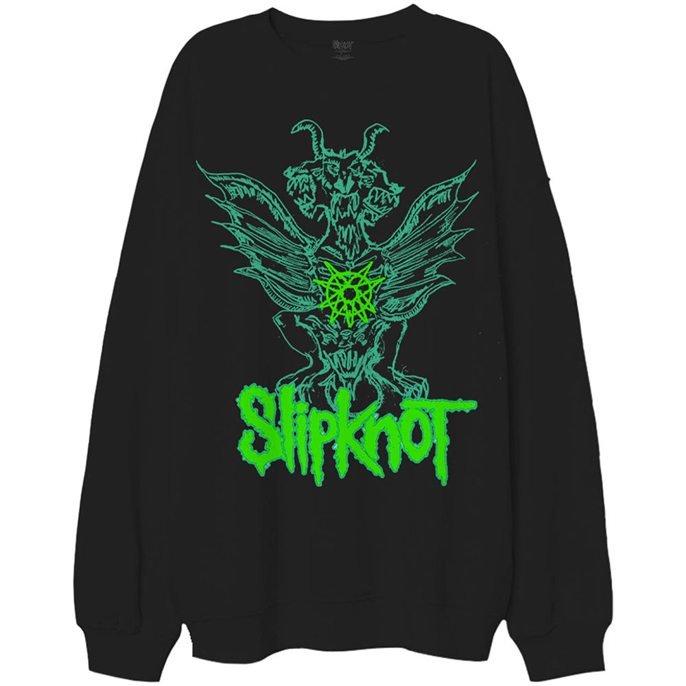 Slipknot Unisex Sweatshirt - Green Demon  -  Unisex Official Licensed Design (Copy)