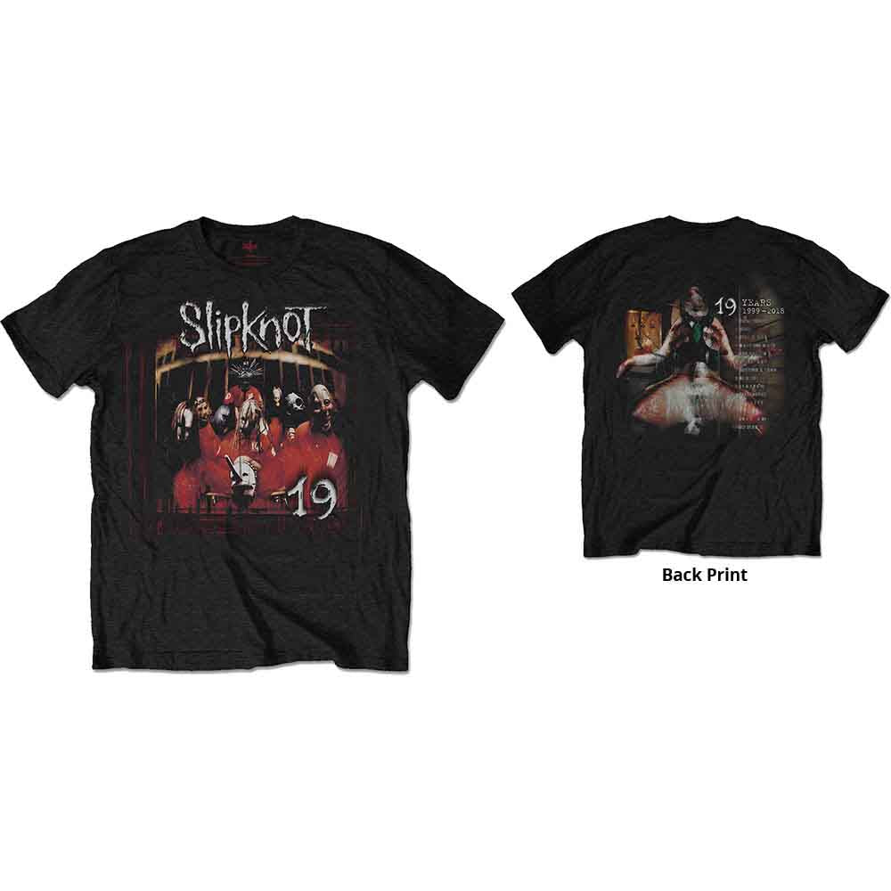 Slipknot Official T-Shirt - .Debut Album 19 Years- Unisex Licensed Design