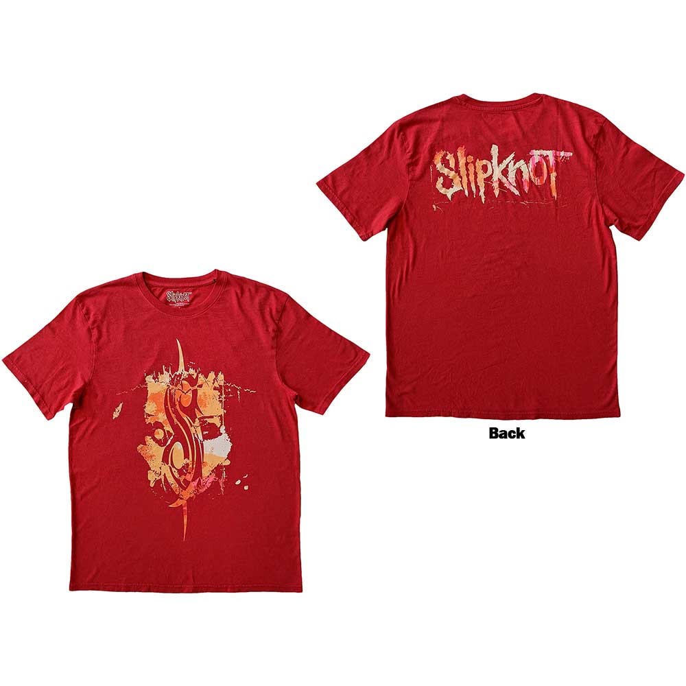 Slipknot Unisex T-Shirt - The End So Far Tribal-S-  Red Official Licensed Design