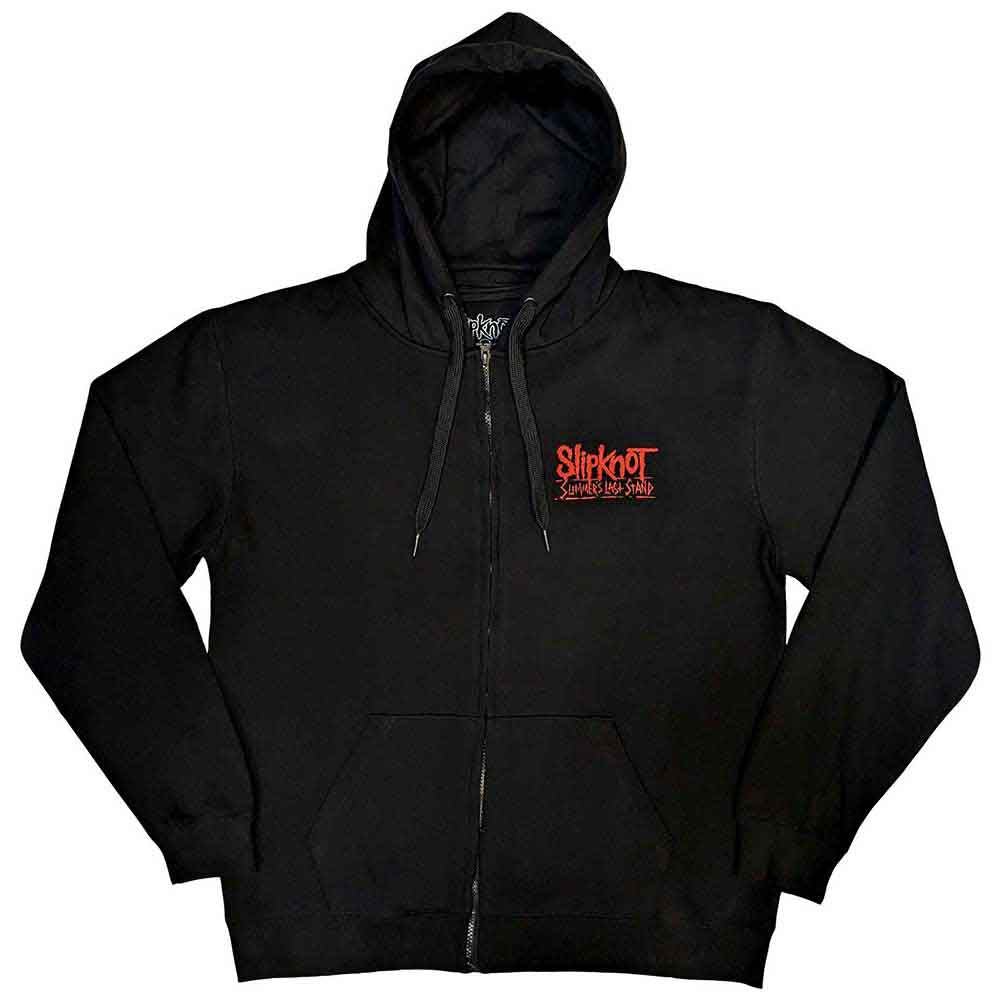 Slipknot Zipped Hoodie - 9 Point Flag (Back Print) - Unisex Official Licensed Design