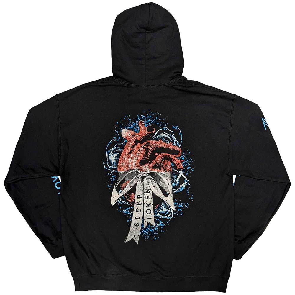 Sleep Token Unisex Hoodie -  The Love You Want  Heart (Back Print) - Unisex Official Licensed Design