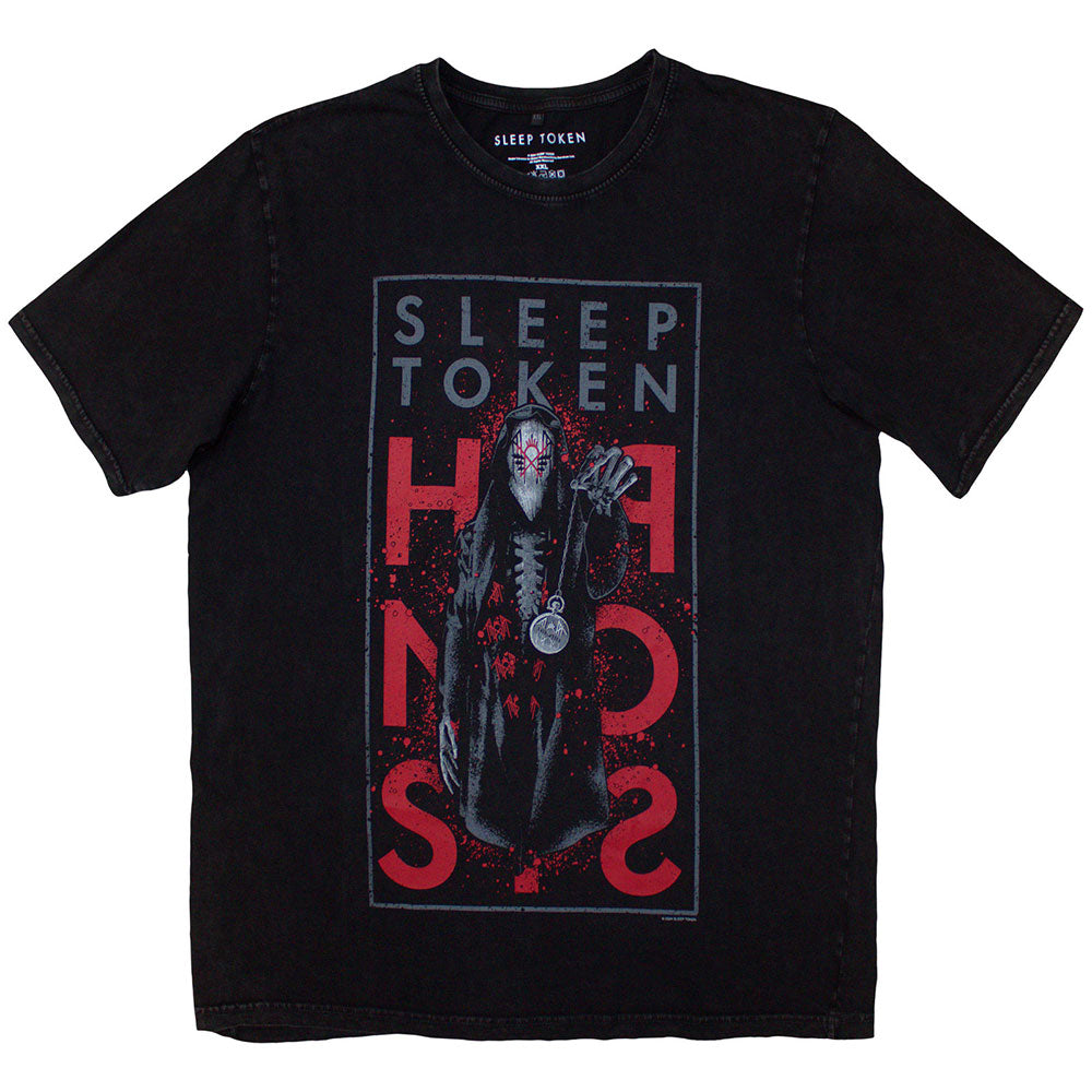 Sleep Token Unisex Stone Wash T-Shirt - Hypnosis - Official Licensed Design - Pre-Order Limited Stock