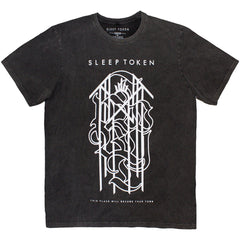 Sleep Token Unisex Stone Wash T-Shirt - Tomb Sigil - Official Licensed Design - Pre-Order Limited Stock