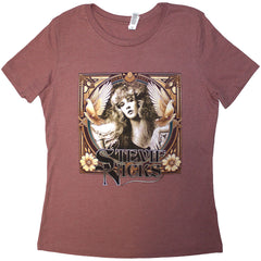 Stevie Nicks Unisex T-Shirt - Tour '24 Retro Photo Pink (Back Print) Official Licensed Design