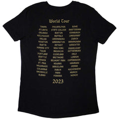 AC/DC Damen T-Shirt – Cannon Swig (Burnout) – Offizielles Lizenzdesign