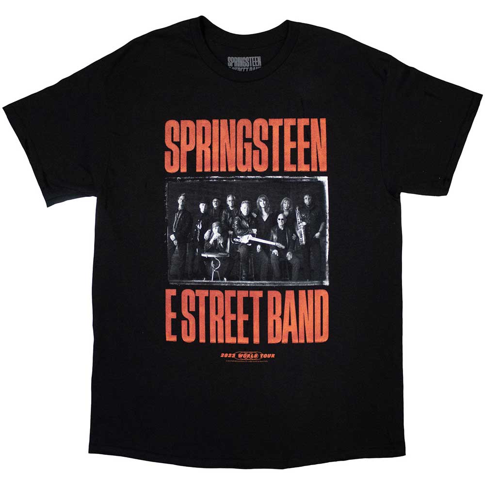 Bruce Springsteen T-Shirt - Tour Band Photo (Back Print) - Unisex Official Licensed Design