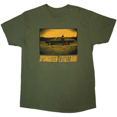 Bruce Springsteen T-Shirt - Tour Sepia Car (Back Print) - Unisex Official Licensed Design