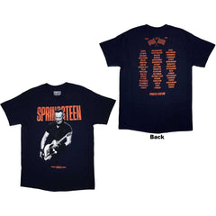Bruce Springsteen T-Shirt - Tour Guitar (Back Print) - Unisex Official Licensed Design