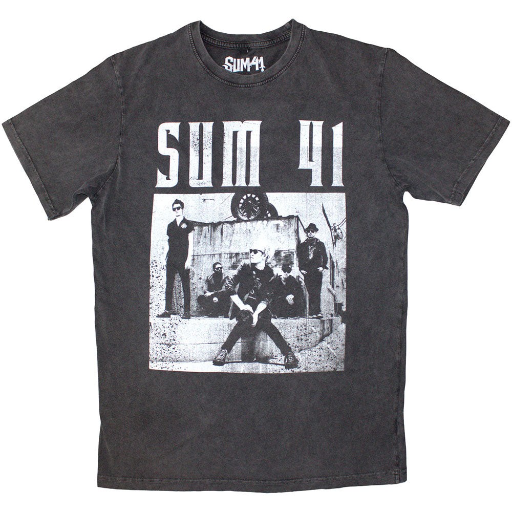 Sum 41 Unisex Stone Wash T-Shirt - Box Photo - Official Licensed Design