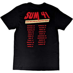 Sum 41 Unisex T-Shirt -  All Killer No Thriller EU Tour '22 - Official Licensed Design