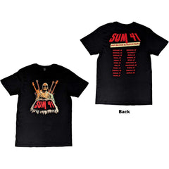Sum 41 Unisex T-Shirt -  All Killer No Thriller EU Tour '22 - Official Licensed Design