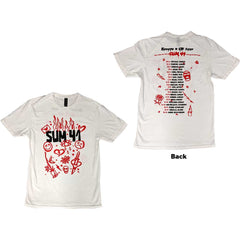 Sum 41 Unisex T-Shirt -  Sketches European Tour '22 - Official Licensed Design