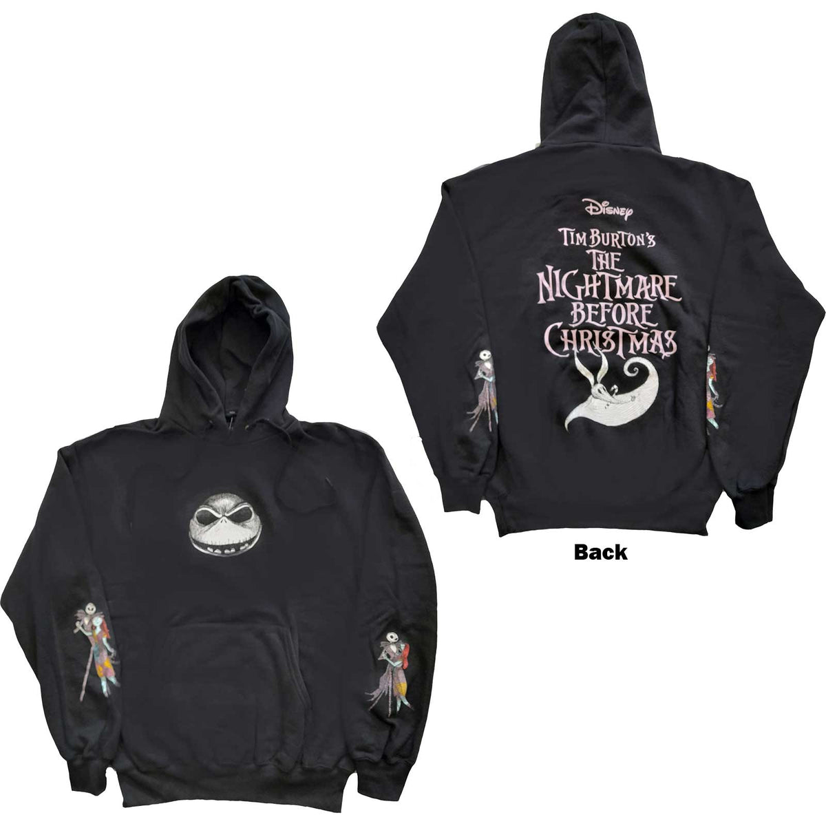 The Nightmare Before Christmas Unisex Kapuzenpullover – Jack &amp; Sally Dancing – Offiziell lizenziert