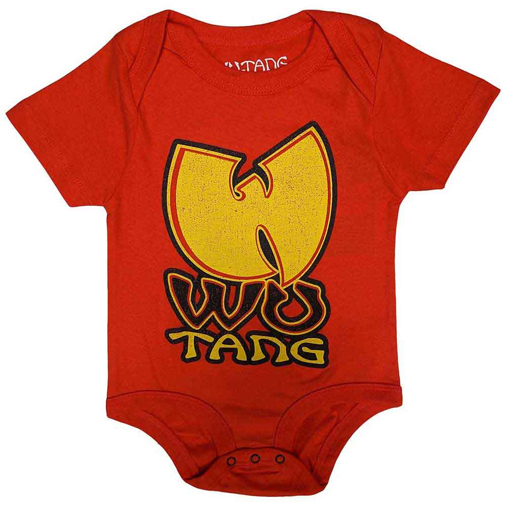 Wu-Tang Clan Kids Baby Grow - Logo - Red Official Licensed Product