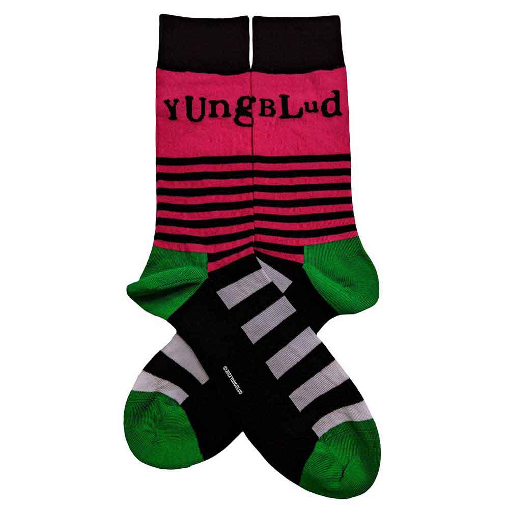 Yungblud Unisex Socks - Logo & Stripes - Official Licensed Product