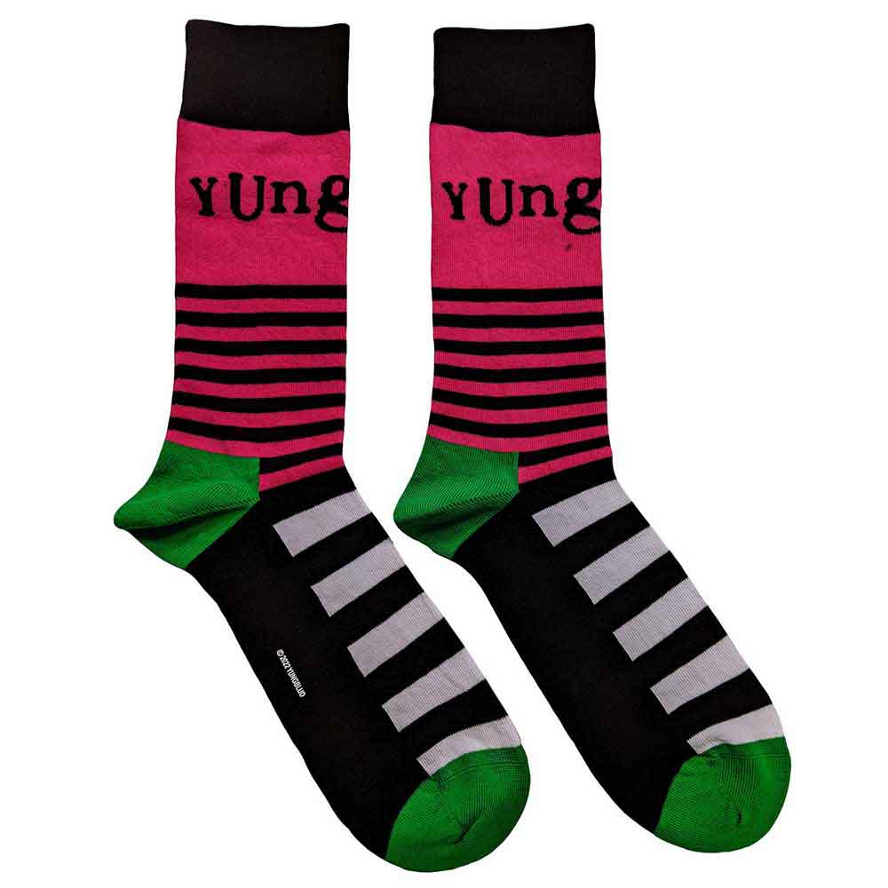 Yungblud Unisex Socks - Logo & Stripes - Official Licensed Product