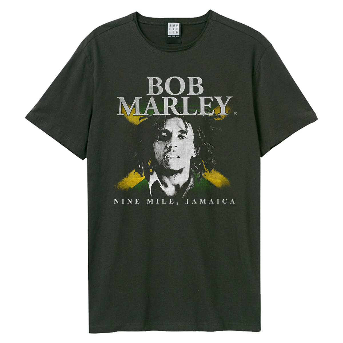 Amplified Bob Marley Unisex T-Shirt - Nine Miles - Vintage Official Licensed Design