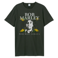 Amplified Bob Marley Unisex T-Shirt - Nine Miles - Vintage Official Licensed Design