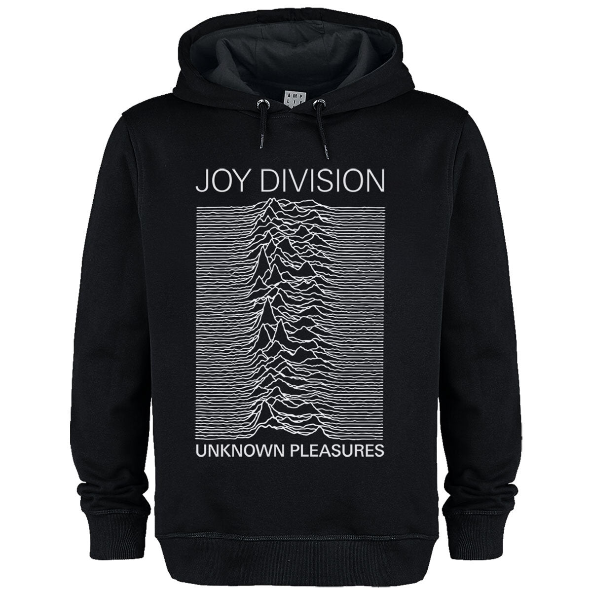 Amplified Joy Division Unisex Hoodie - Unknown Pleasures - Official Licensed Product