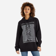 Amplified Joy Division Unisex Hoodie - Unknown Pleasures - Official Licensed Product