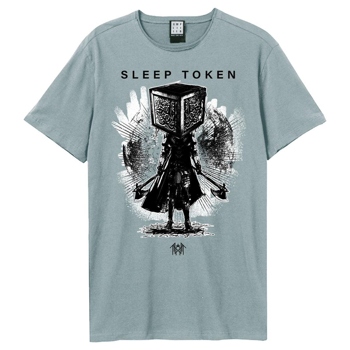 Amplified Sleep Token Unisex T-Shirt - Axe Samarui - Blue Official Licensed Design