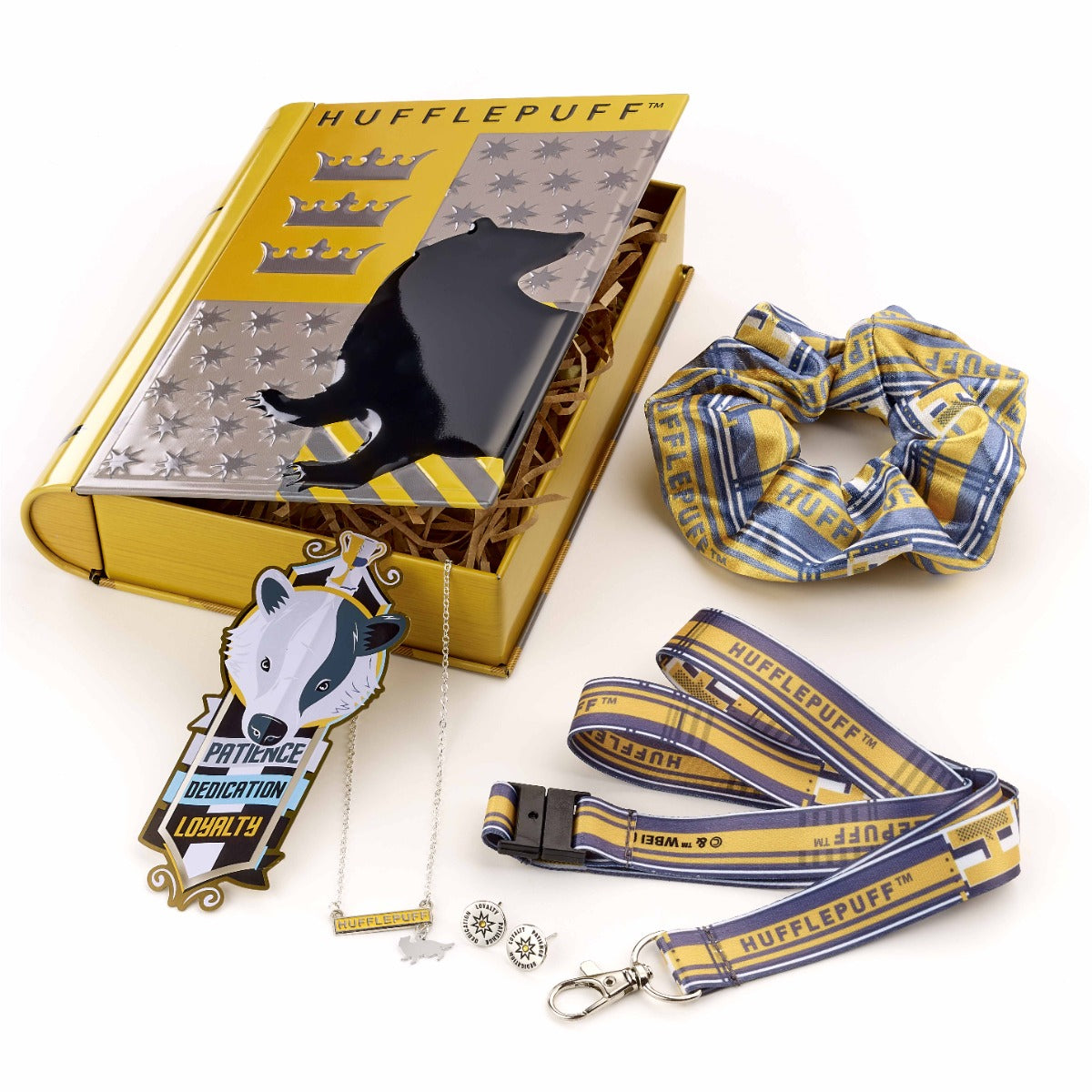 Harry Potter Hufflepuff House Offizielles Lizenz-Geschenkset aus Blechdose – Versand mit Sendungsverfolgung