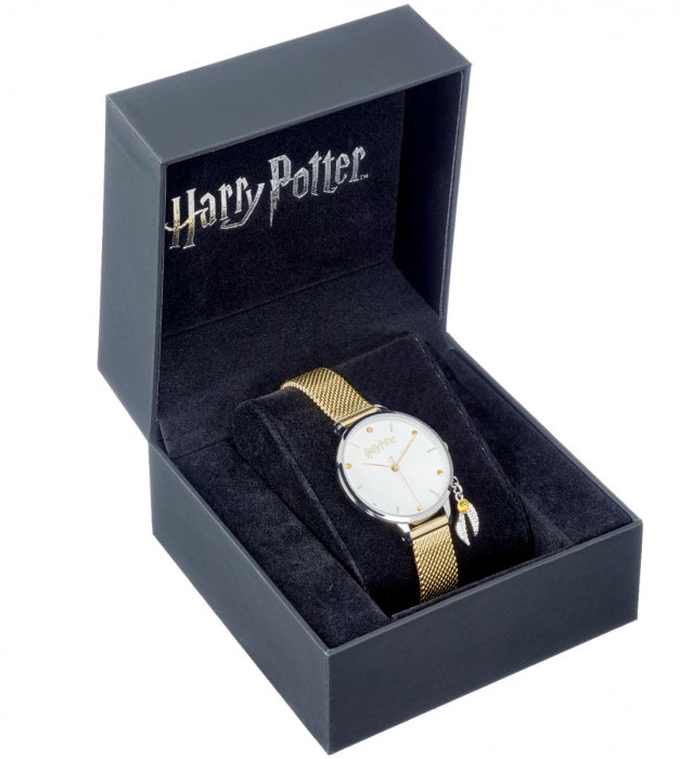 Harry Potter Golden Snitch Charm-Uhr mit Kristallen verziert – offizielles Lizenzprodukt