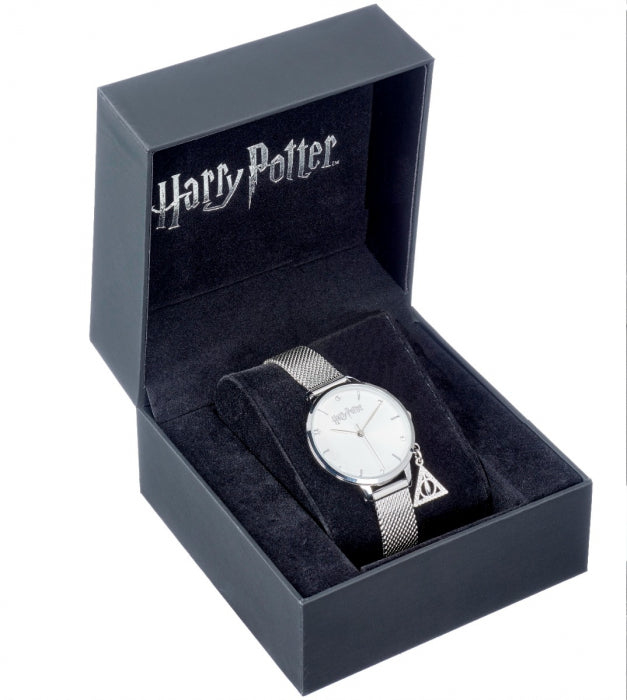 Montre à breloques Harry Potter Deathly Hallow ornée de cristaux - Produit sous licence officielle - Expédition avec suivi