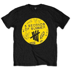 5 Seconds of Summer Adult T-Shirt - Scribble Logo - Official Licensed Design - Worldwide Shipping - Jelly Frog
