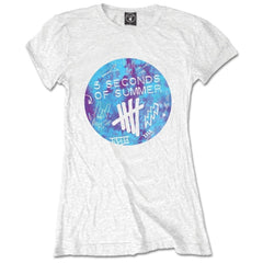 5 Seconds of Summer Ladies T-Shirt - Tie-Dye Scribble Logo - Official Licensed Design - Worldwide Shipping - Jelly Frog