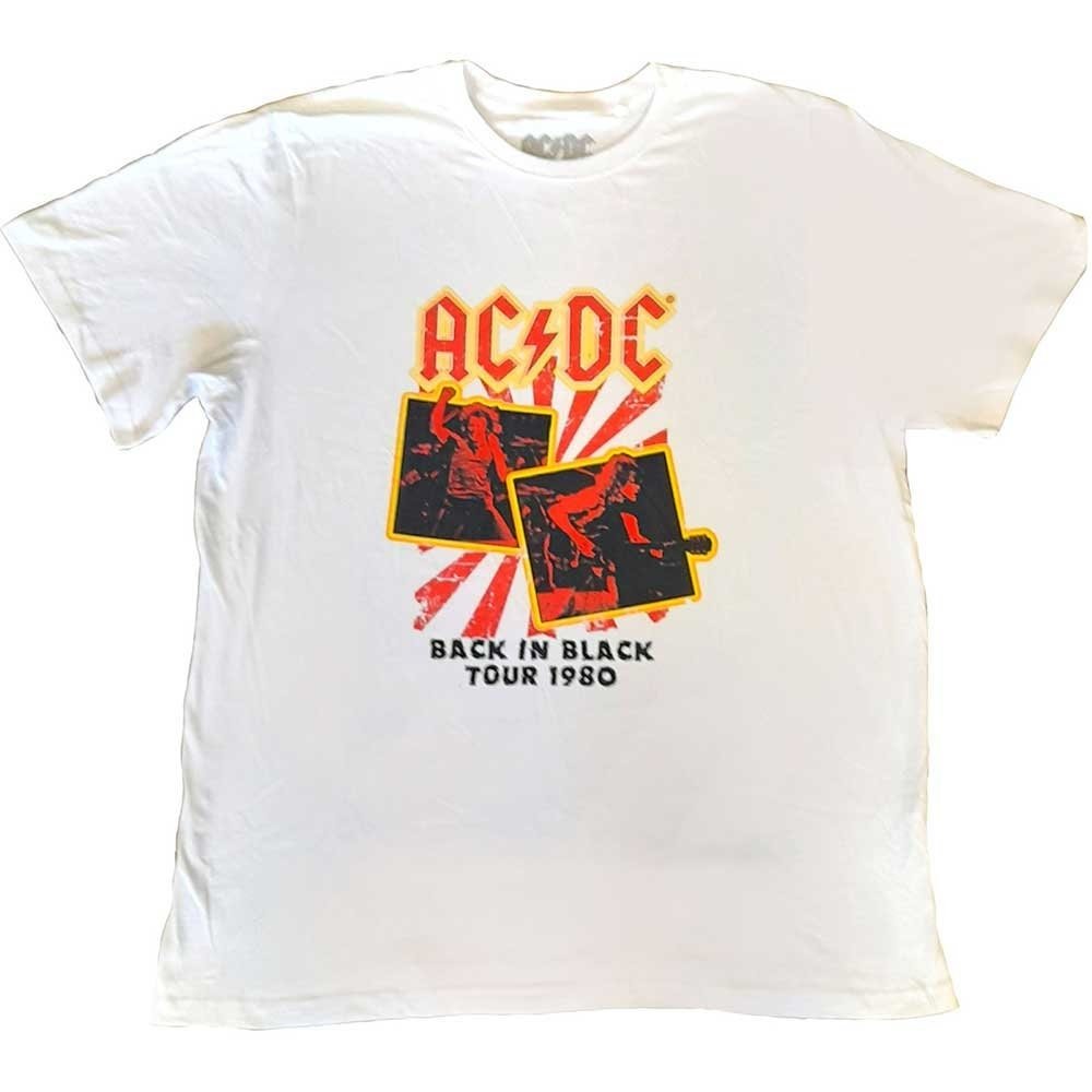 AC/DC T-Shirt - Back in Black Tour 1980 - Unisex Official Licensed Design - Worldwide Shipping - Jelly Frog