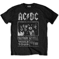 AC/DC T-Shirt - Highway to Hell World Tour 1979 - Unisex Official Licensed Design - Worldwide Shipping - Jelly Frog