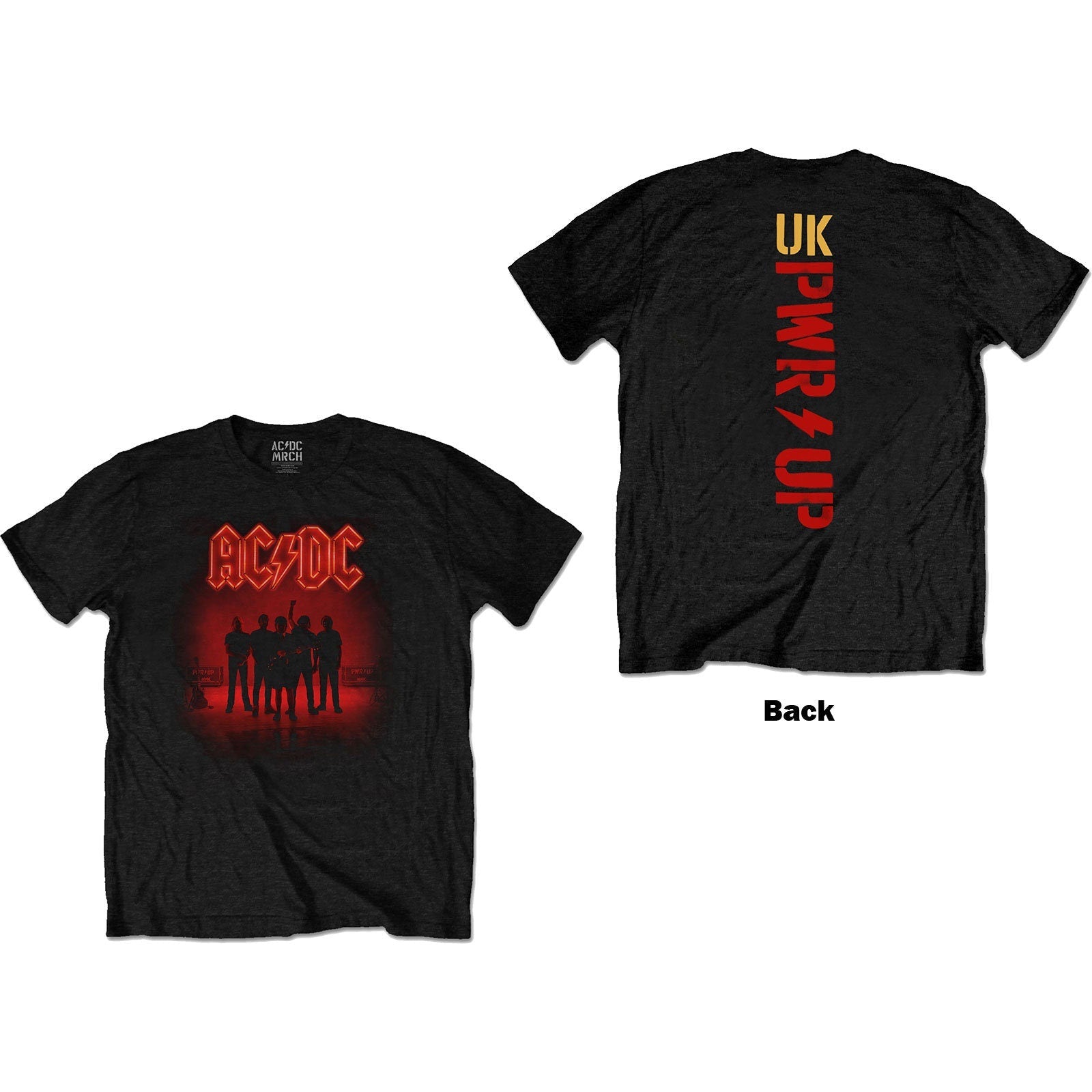 Ac/Dc T-Shirt -PWR-UP (Back Print) - Unisex Official Licensed Design - Worldwide Shipping - Jelly Frog