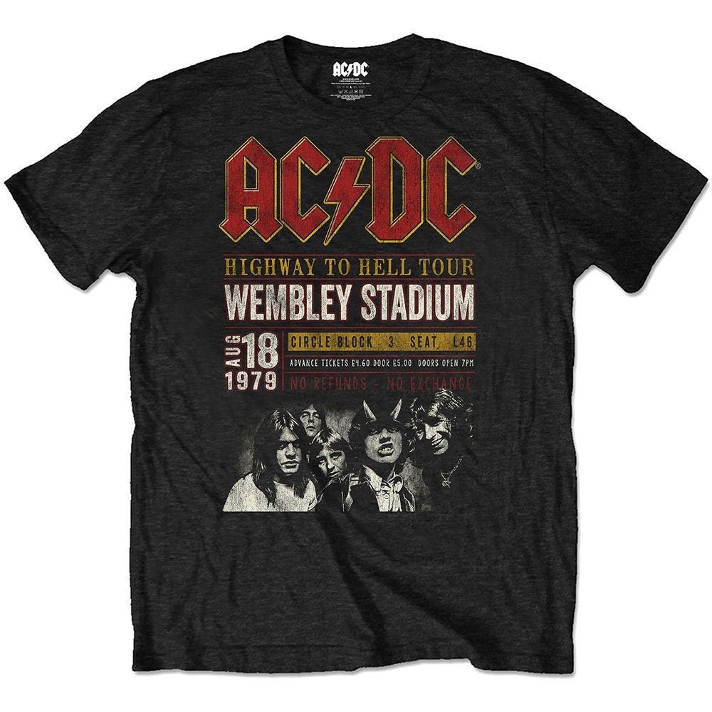 AC/DC T-Shirt -Wembley 1979 Tour (Eco-Friendly) - Unisex Official Licensed Design - Worldwide Shipping - Jelly Frog