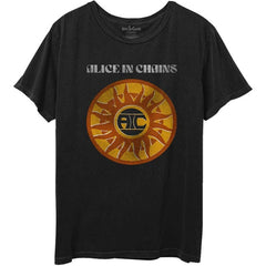 Alice in Chains T-Shirt - Circle Sun Vintage - Unisex Official Licensed Design - Worldwide Shipping - Jelly Frog