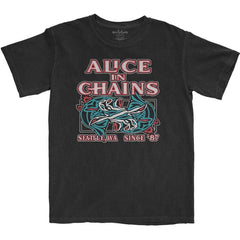 Alice in Chains T-Shirt - Totem Fish - Unisex Official Licensed Design - Worldwide Shipping - Jelly Frog