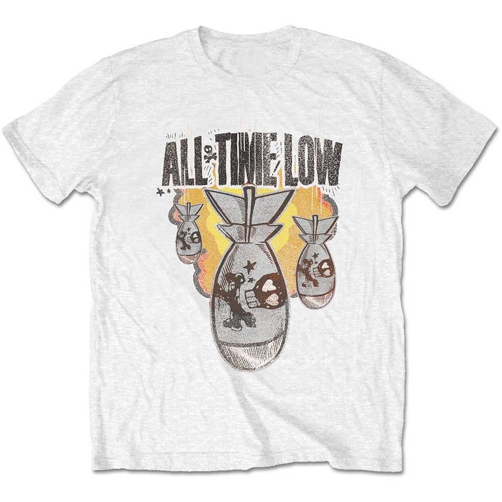 All Time Low T-Shirt - Da Bomb - White Unisex Official Licensed Design - Worldwide Shipping - Jelly Frog