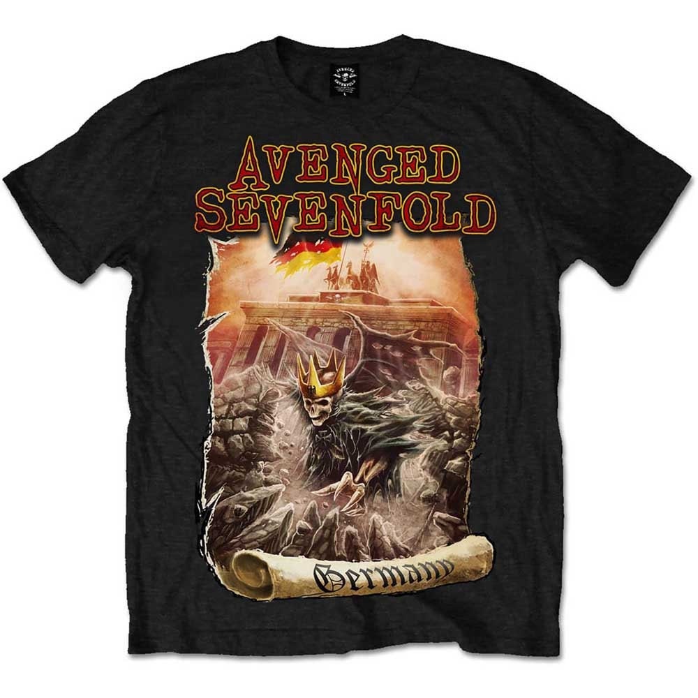 Avenged Sevenfold unisex t-shirt: Germany - Unisex Official Licensed Design - Worldwide Shipping - Jelly Frog