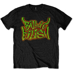 Billie Eilish Kids T-Shirt - Graffiti Design Black or WhiteTee - Official Licensed Design - Worldwide Shipping - Jelly Frog