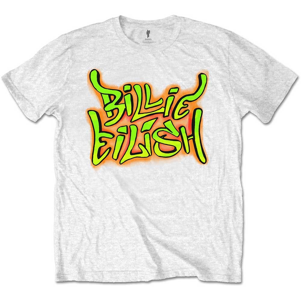 Billie Eilish Kids T-Shirt - Graffiti Design Black or WhiteTee - Official Licensed Design - Worldwide Shipping - Jelly Frog