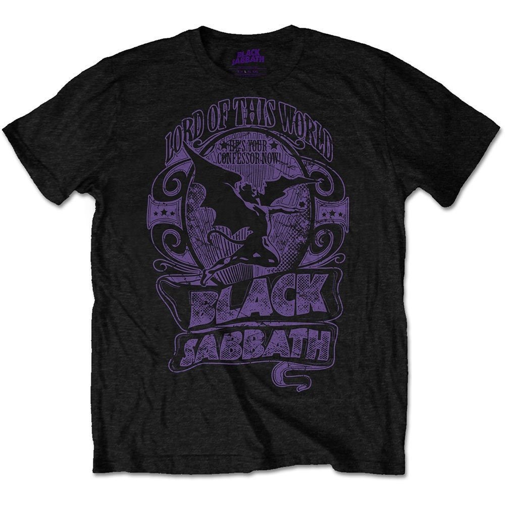 Black Sabbath Adult T-Shirt - Lord of this World - Official Licensed Design - Worldwide Shipping - Jelly Frog